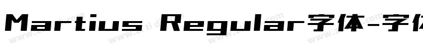 Martius Regular字体字体转换
